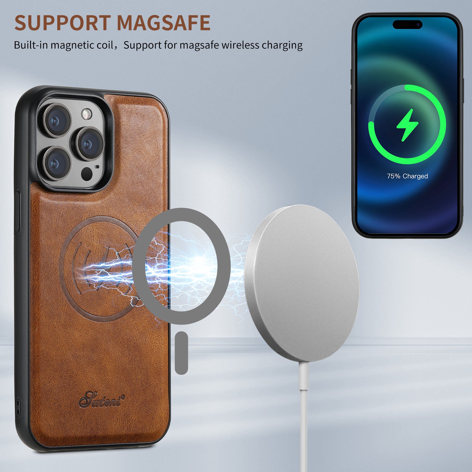 Mobile phone case with magnetic card slot and card holder in one unit