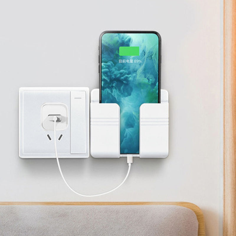 Wall-mounted mobile phone charging case stand
