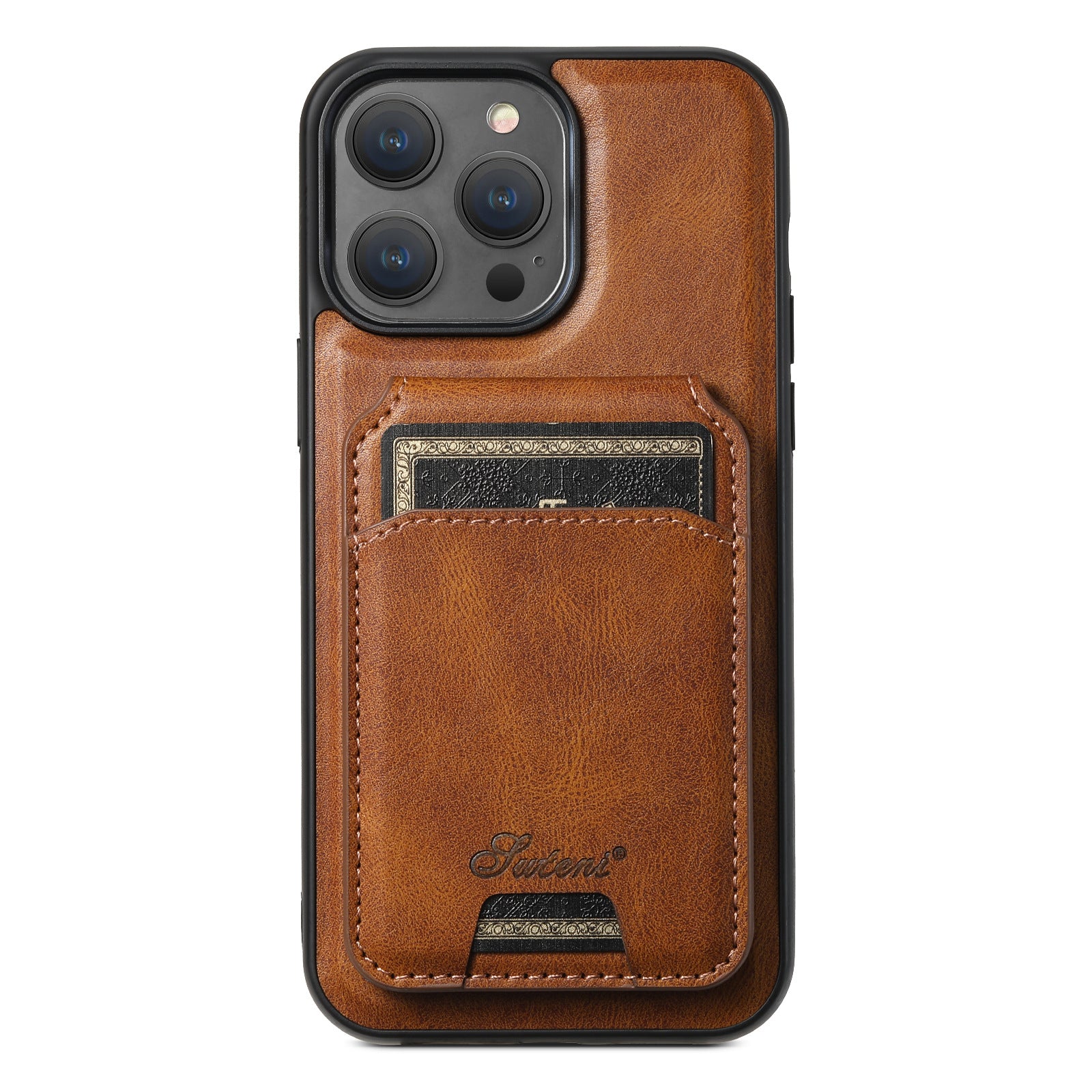Mobile phone case with magnetic card slot and card holder in one unit