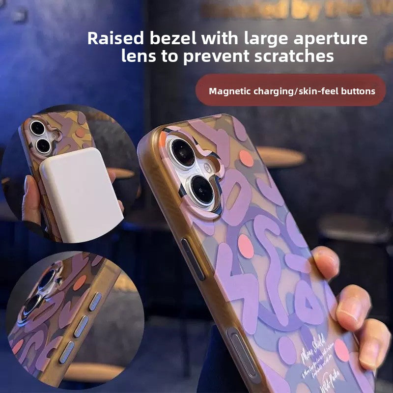 Stained-glass textured phone case