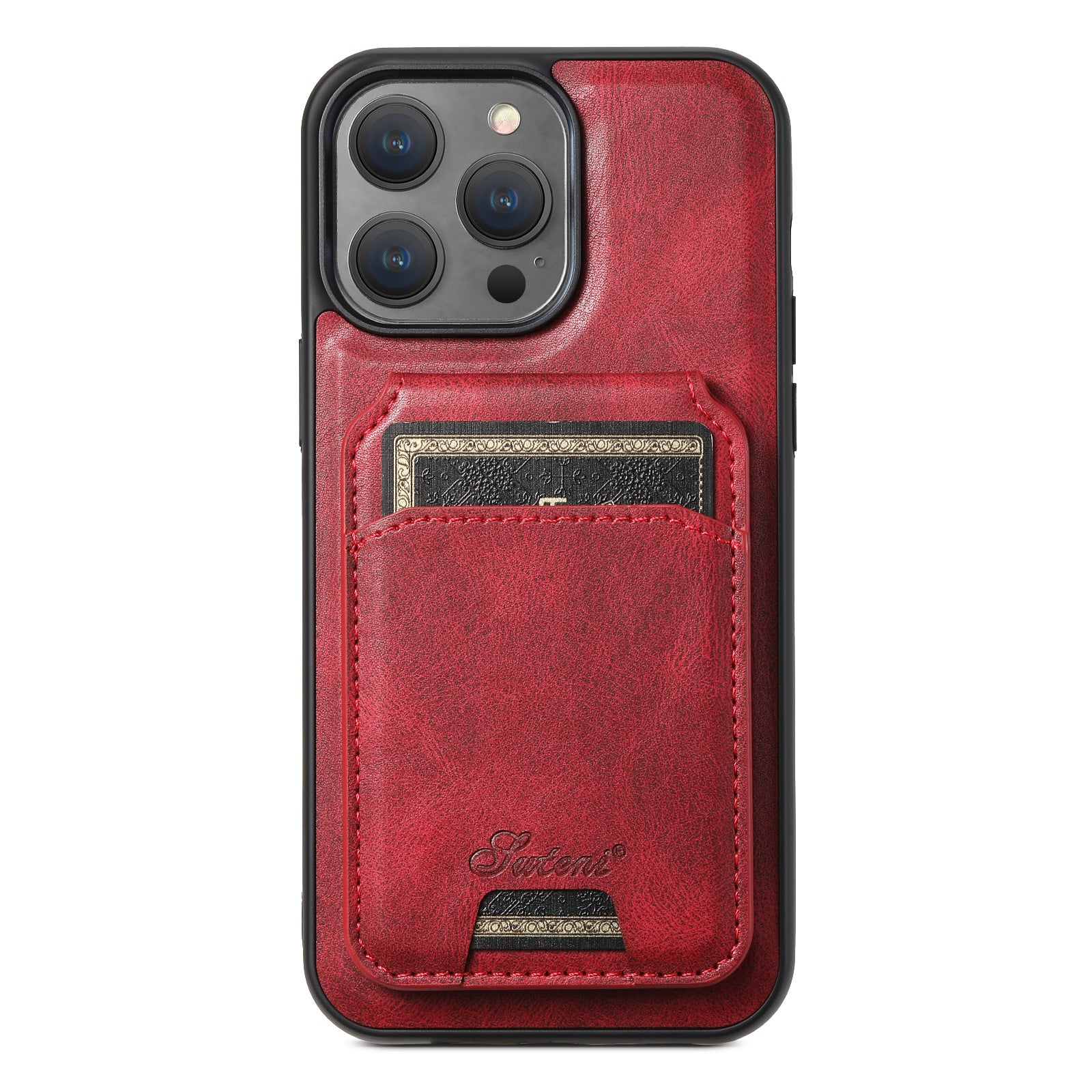Mobile phone case with magnetic card slot and card holder in one unit