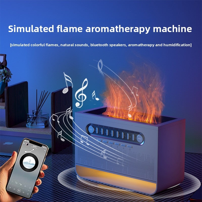 Indoor Bluetooth Speaker with Colorful Flame