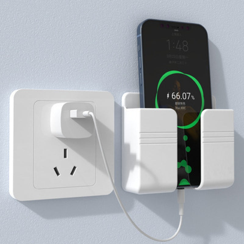 Wall-mounted mobile phone charging case stand