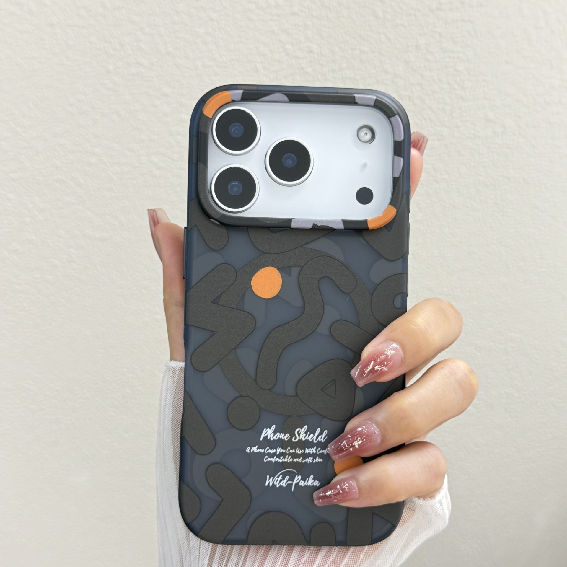 Stained-glass textured phone case