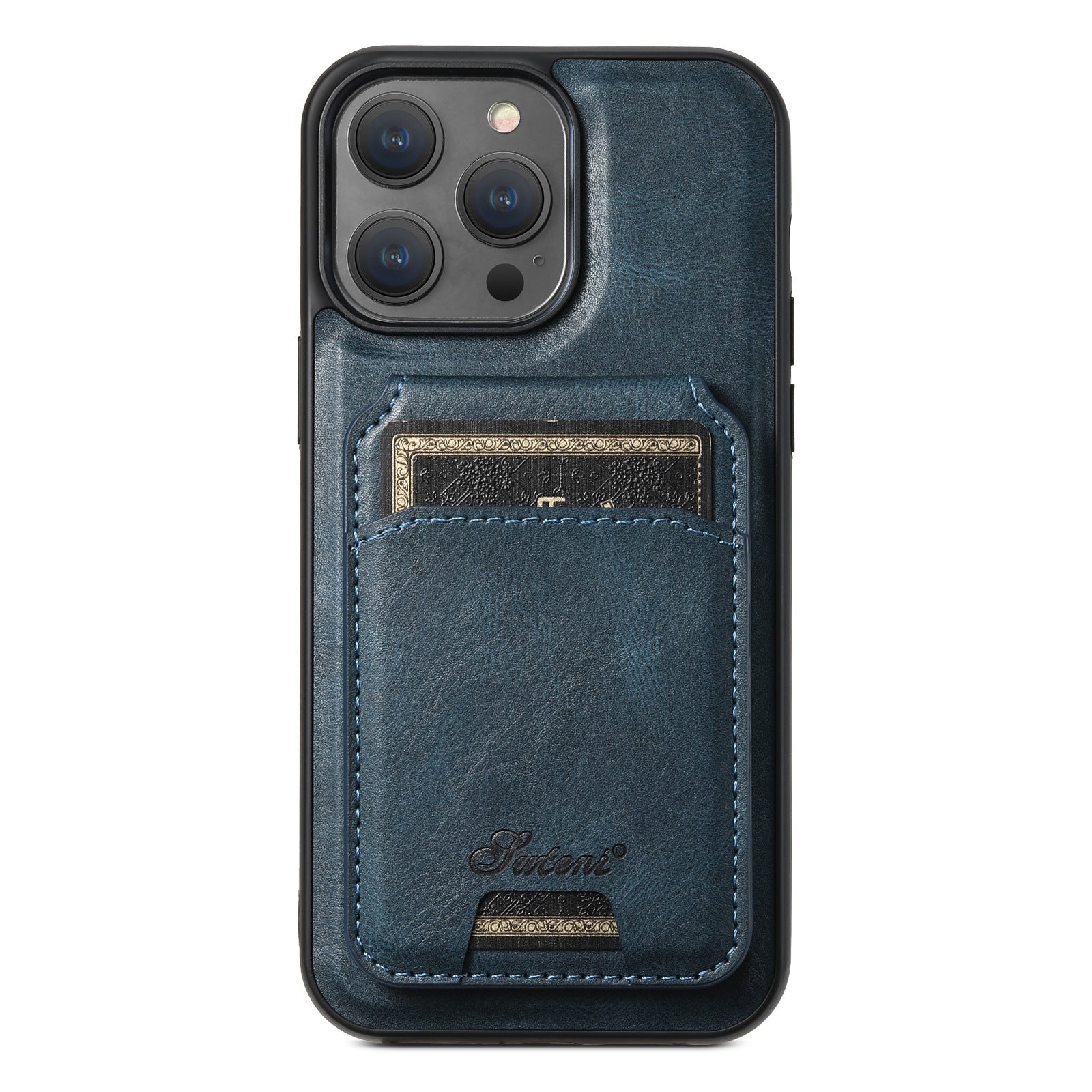 Mobile phone case with magnetic card slot and card holder in one unit