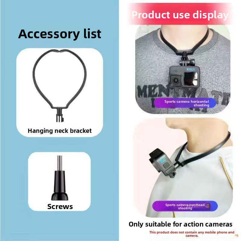 Mobile phone collar-style neck hanger