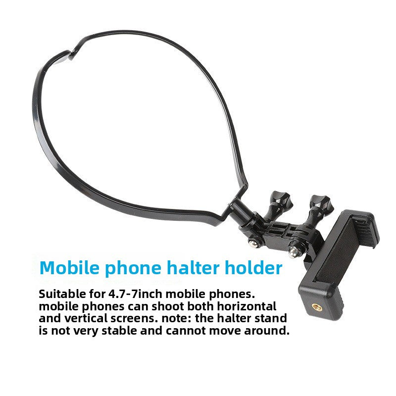 Mobile phone collar-style neck hanger