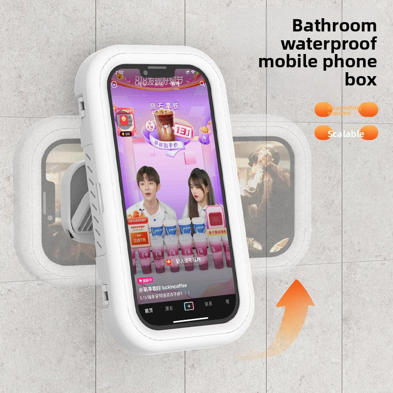 360-Degree Rotating Retractable Waterproof Phone Holder