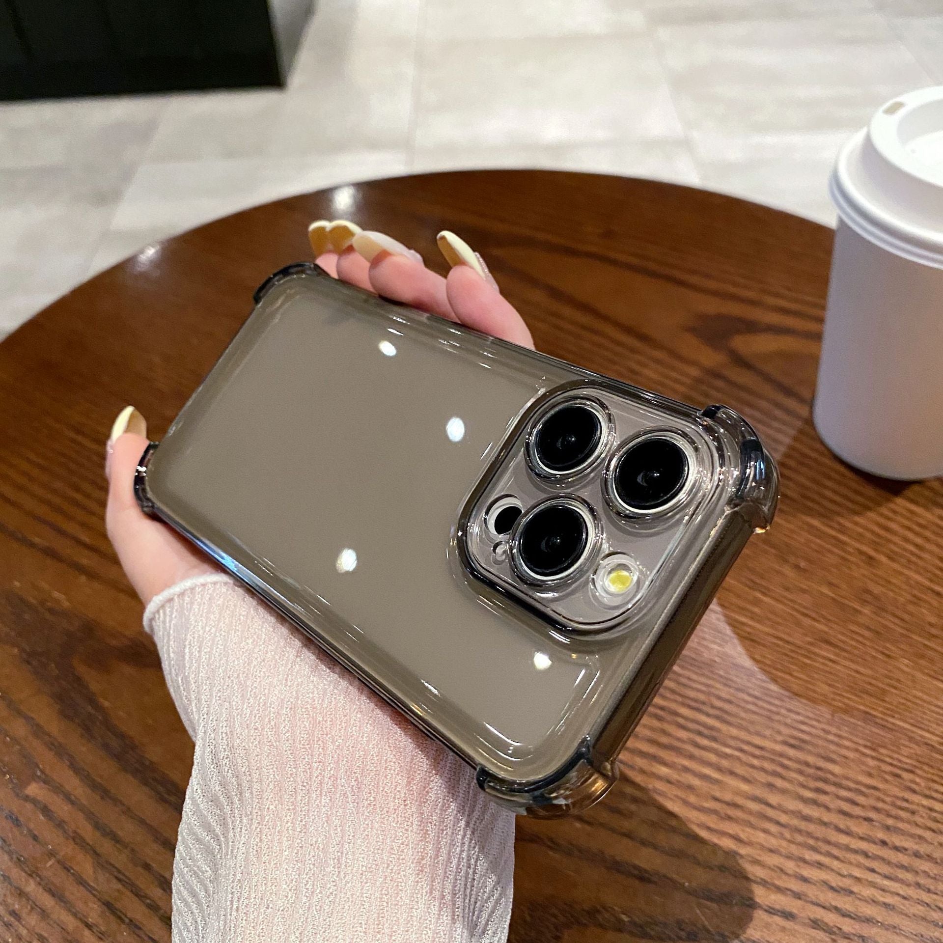 Transparent Shockproof Airbag Phone Case for iPhone Series