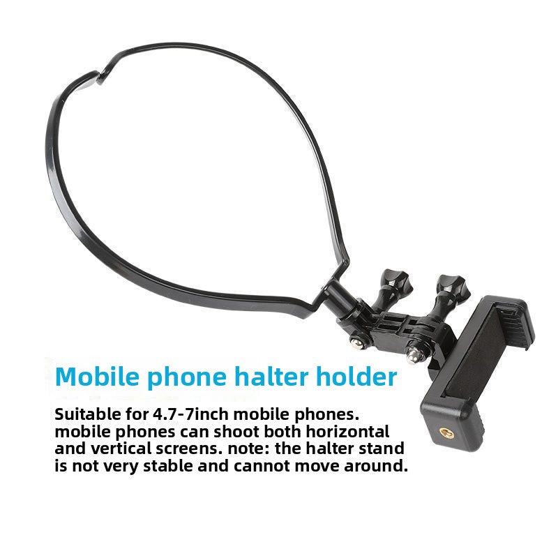 Mobile phone collar-style neck hanger