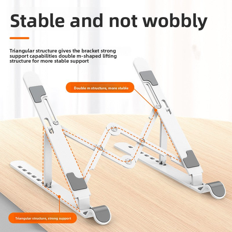 Adjustable Foldable Plastic Laptop Stand