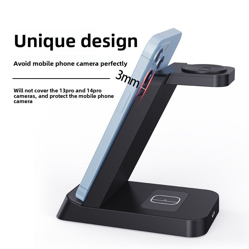Three-in-One Fast Wireless Charger for iPhone and Samsung