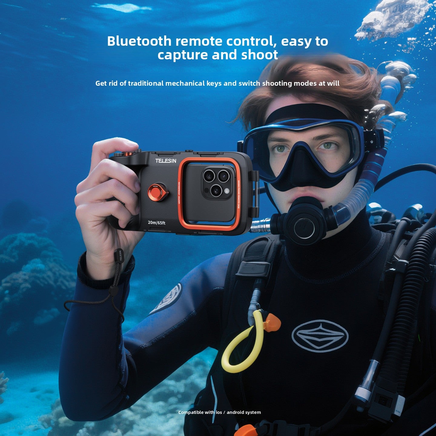 A 20-meter waterproof phone case for Bluetooth