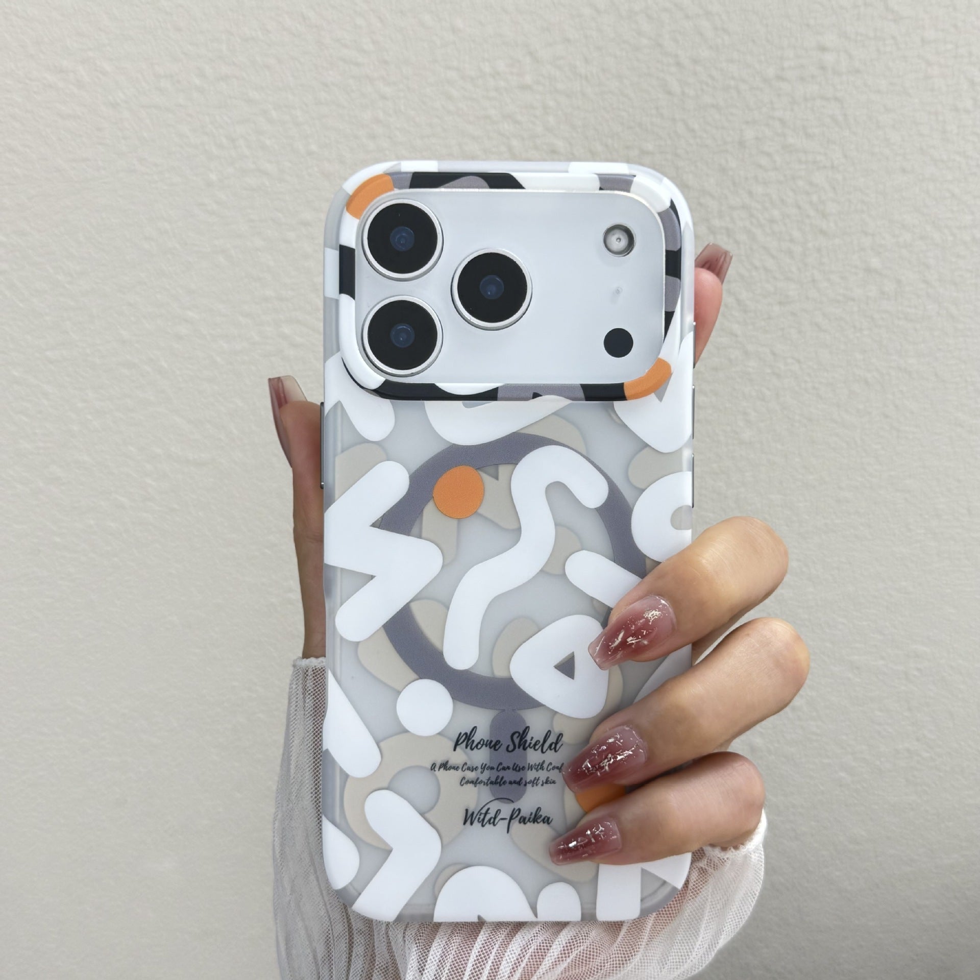 Stained-glass textured phone case