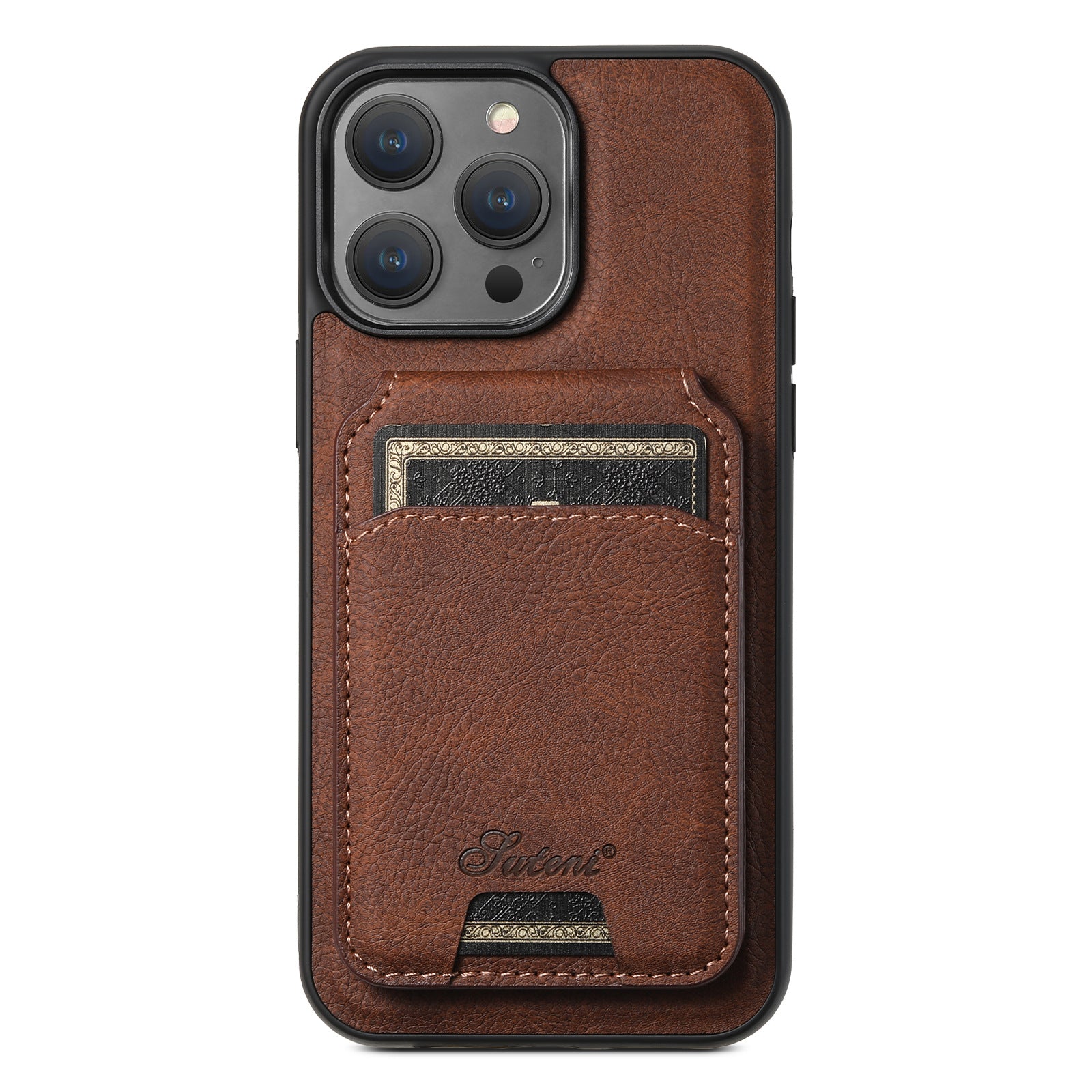 Mobile phone case with magnetic card slot and card holder in one unit
