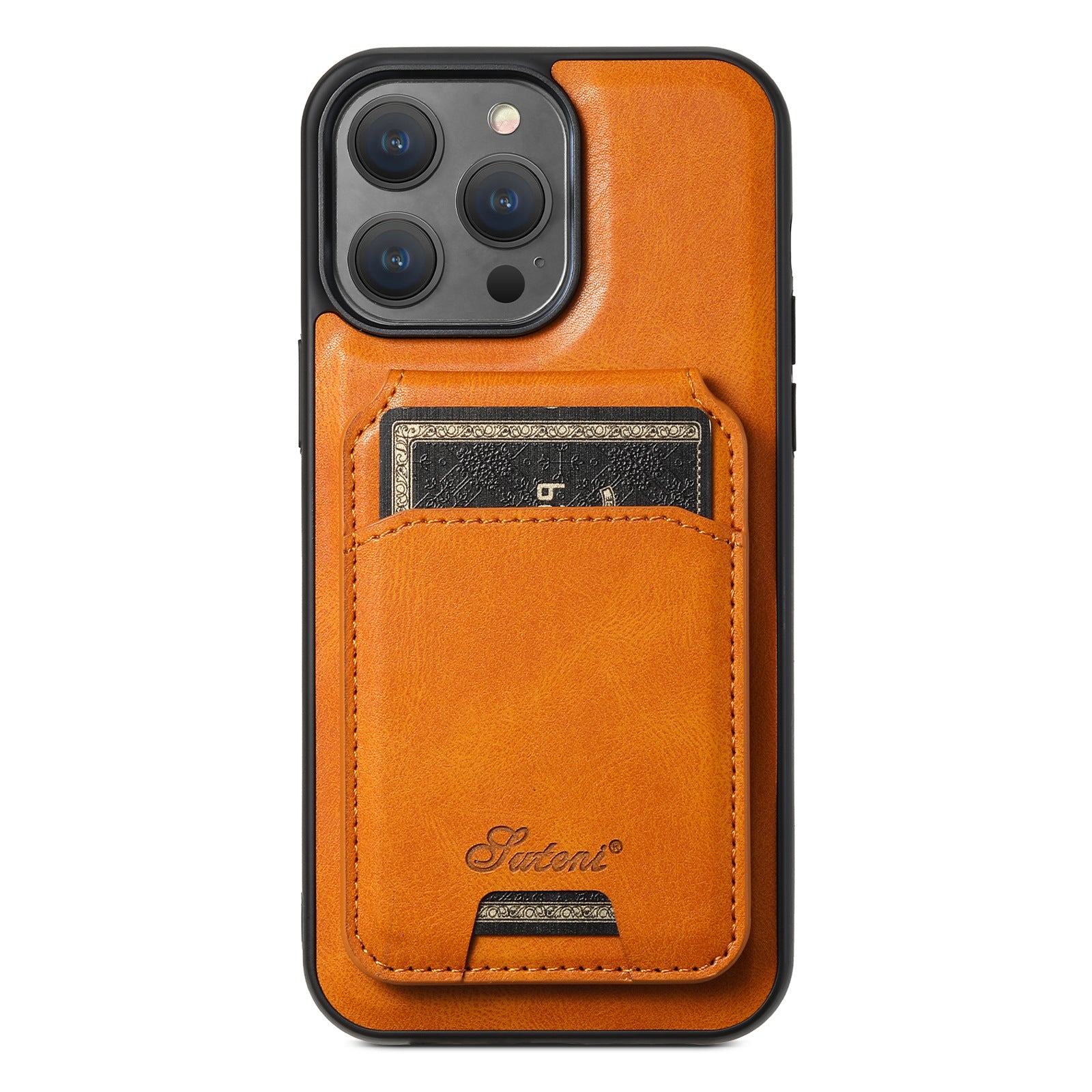 Mobile phone case with magnetic card slot and card holder in one unit