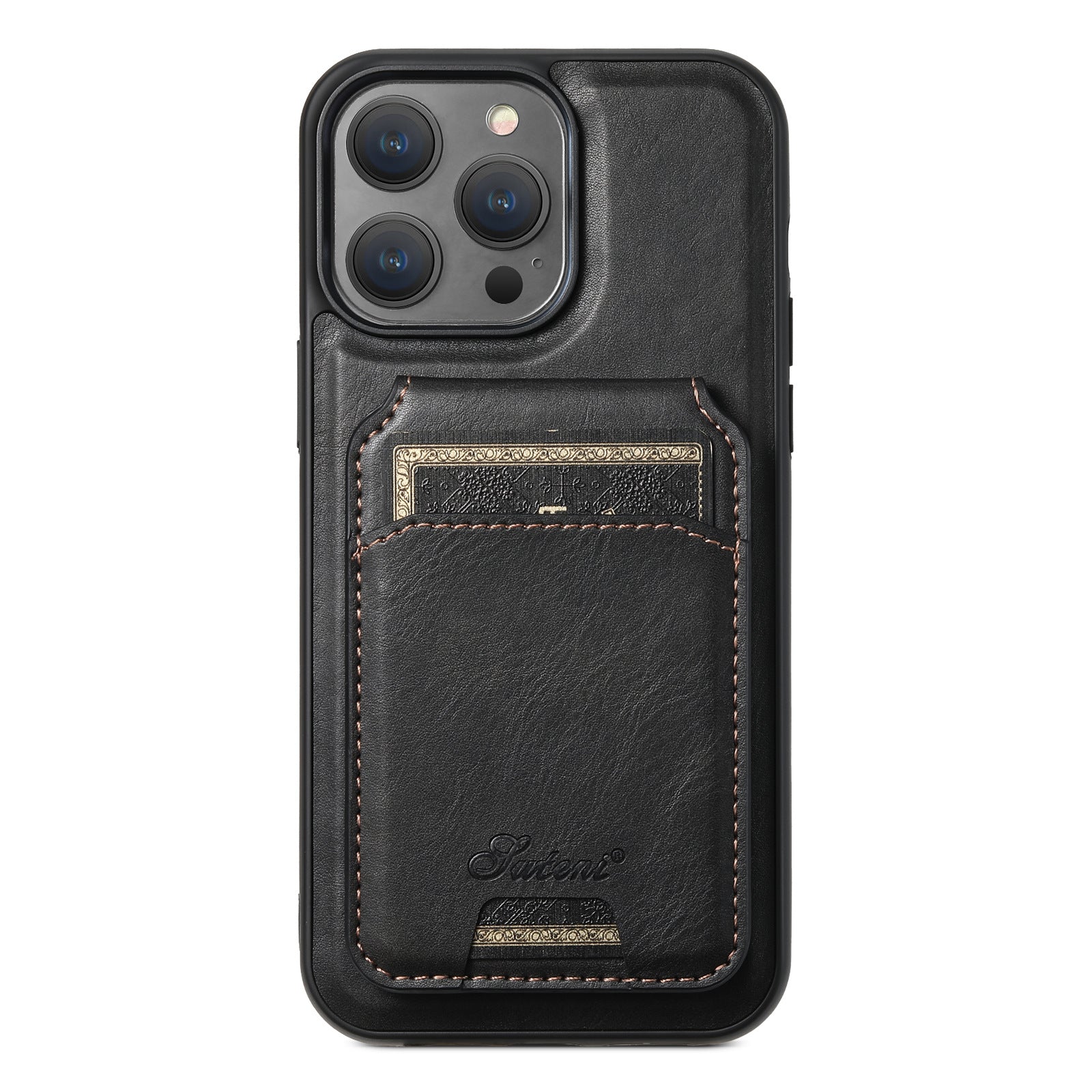 Mobile phone case with magnetic card slot and card holder in one unit