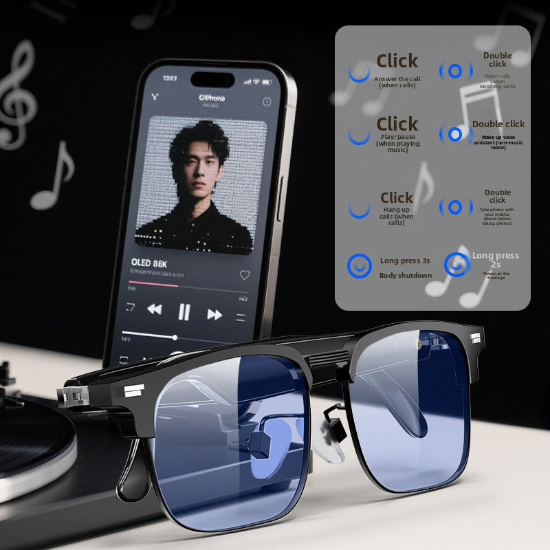 Smart glasses for Bluetooth music listening and phone calls
